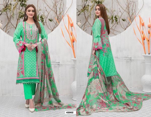 Apana Razia Sultan Vol 42  Karachi Cotton Dress Material Collection
